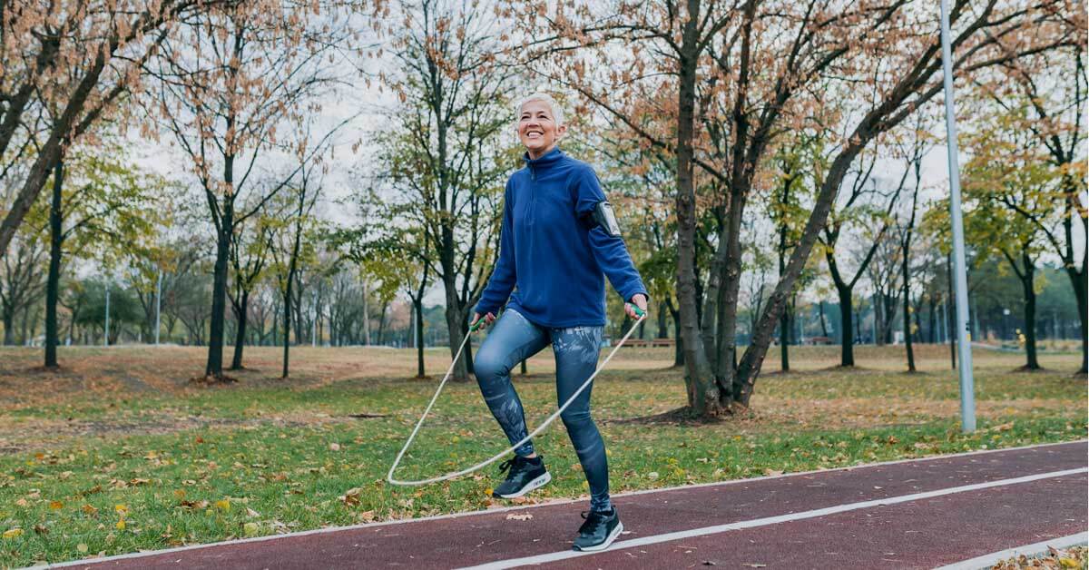 Woman jumping rope. Woman jumping rope.